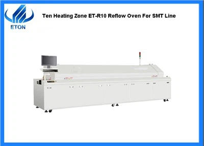 Desať ohrevných zón ET-R10 Reflow pec pre SMT linku